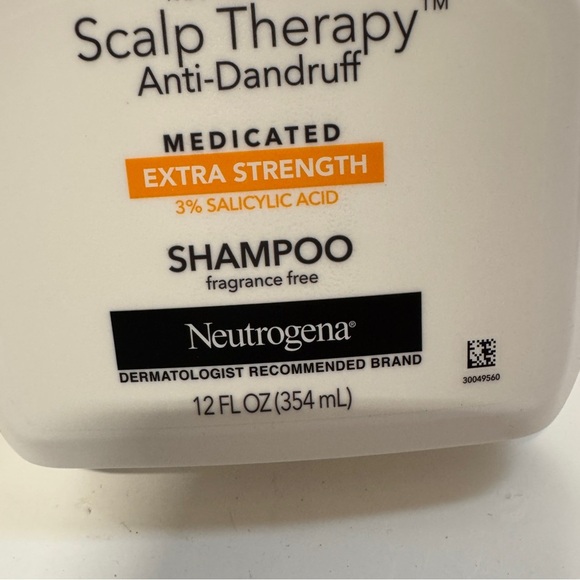 Neutrogena Scalp Therapy Anti-Dandruff Shampoo Extra Strength 12 OZ - Picture 2 of 3